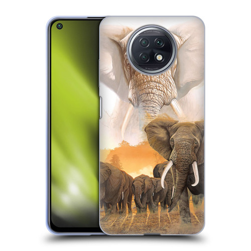 Graeme Stevenson Wildlife Elephants Soft Gel Case for Xiaomi Redmi Note 9T 5G