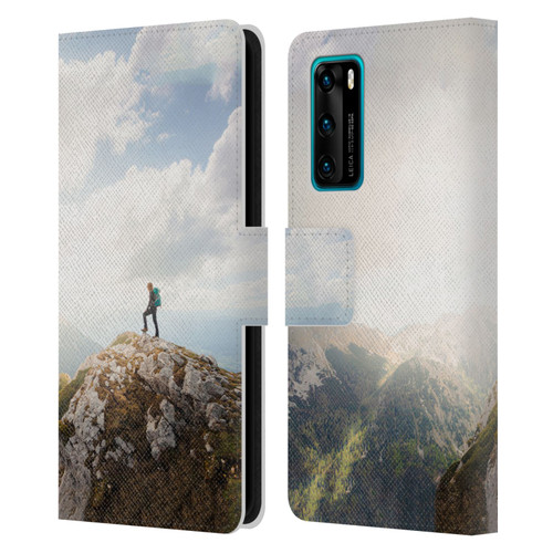 Patrik Lovrin Wanderlust Mountain Wanderer Leather Book Wallet Case Cover For Huawei P40 5G