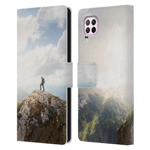 Patrik Lovrin Wanderlust Mountain Wanderer Leather Book Wallet Case Cover For Huawei Nova 6 SE / P40 Lite