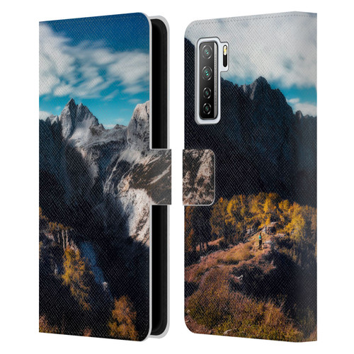 Patrik Lovrin Wanderlust In Awe Of The Mountains Leather Book Wallet Case Cover For Huawei Nova 7 SE/P40 Lite 5G