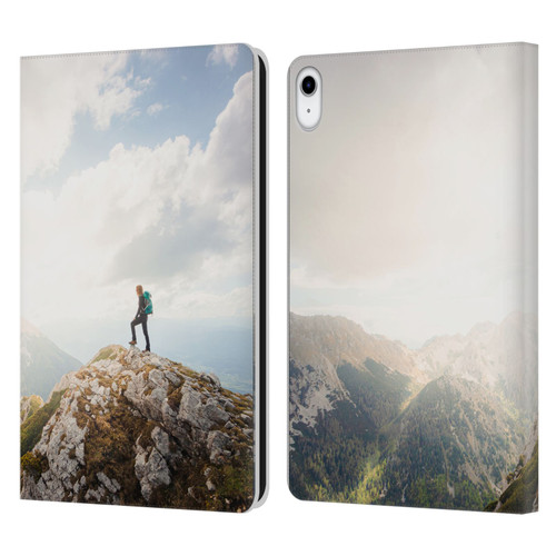 Patrik Lovrin Wanderlust Mountain Wanderer Leather Book Wallet Case Cover For Apple iPad 10.9 2022/2025