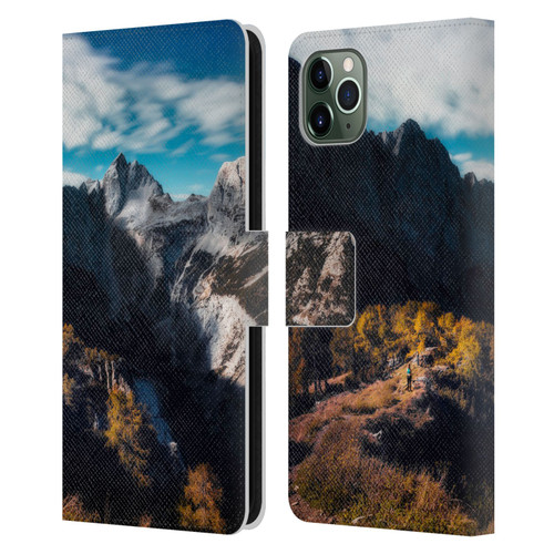 Patrik Lovrin Wanderlust In Awe Of The Mountains Leather Book Wallet Case Cover For Apple iPhone 11 Pro Max