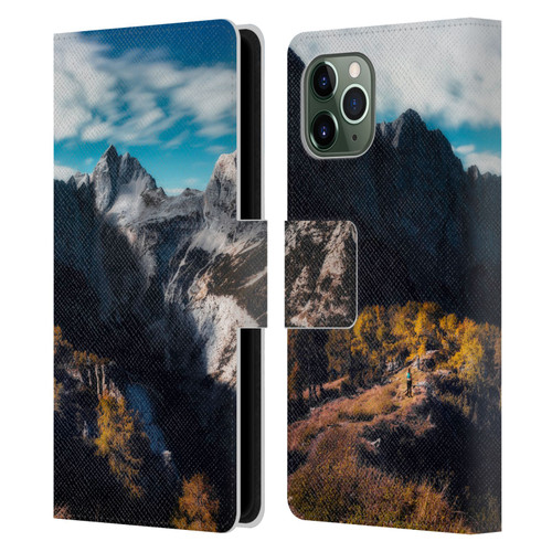 Patrik Lovrin Wanderlust In Awe Of The Mountains Leather Book Wallet Case Cover For Apple iPhone 11 Pro