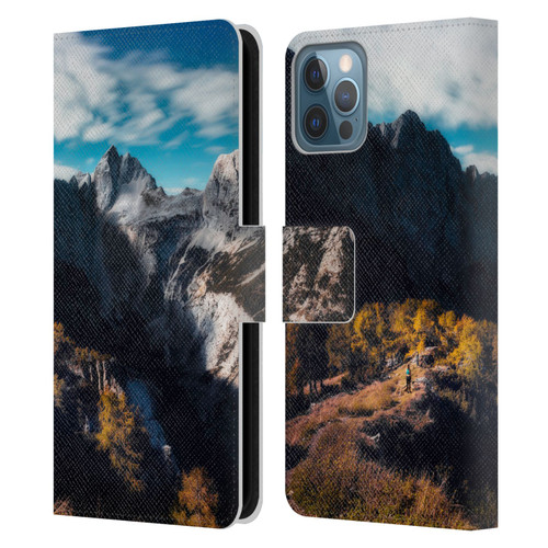 Patrik Lovrin Wanderlust In Awe Of The Mountains Leather Book Wallet Case Cover For Apple iPhone 12 / iPhone 12 Pro