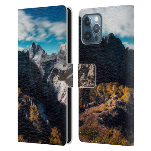 Patrik Lovrin Wanderlust In Awe Of The Mountains Leather Book Wallet Case Cover For Apple iPhone 12 Pro Max