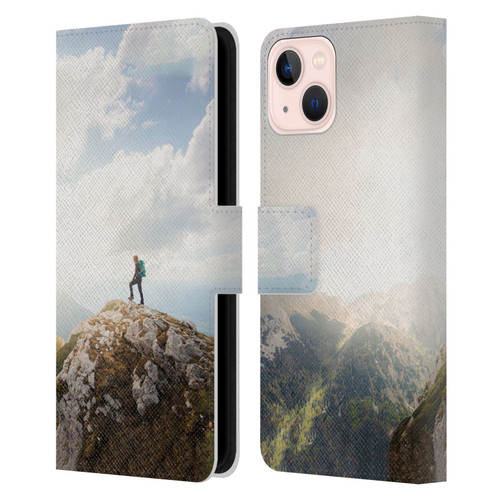 Patrik Lovrin Wanderlust Mountain Wanderer Leather Book Wallet Case Cover For Apple iPhone 13