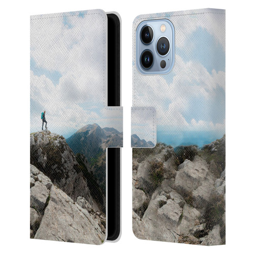 Patrik Lovrin Wanderlust Looking Over New Adventures Leather Book Wallet Case Cover For Apple iPhone 13 Pro Max