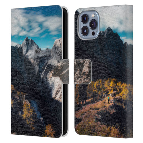 Patrik Lovrin Wanderlust In Awe Of The Mountains Leather Book Wallet Case Cover For Apple iPhone 14
