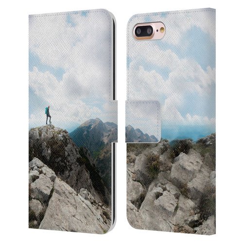 Patrik Lovrin Wanderlust Looking Over New Adventures Leather Book Wallet Case Cover For Apple iPhone 7 Plus / iPhone 8 Plus