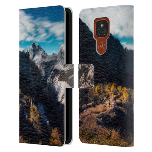 Patrik Lovrin Wanderlust In Awe Of The Mountains Leather Book Wallet Case Cover For Motorola Moto E7 Plus