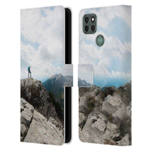 Patrik Lovrin Wanderlust Looking Over New Adventures Leather Book Wallet Case Cover For Motorola Moto G9 Power