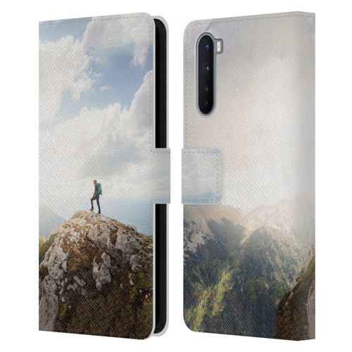 Patrik Lovrin Wanderlust Mountain Wanderer Leather Book Wallet Case Cover For OnePlus Nord 5G