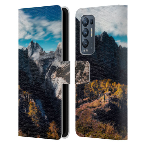 Patrik Lovrin Wanderlust In Awe Of The Mountains Leather Book Wallet Case Cover For OPPO Find X3 Neo / Reno5 Pro+ 5G