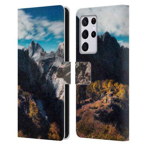Patrik Lovrin Wanderlust In Awe Of The Mountains Leather Book Wallet Case Cover For Samsung Galaxy S21 Ultra 5G