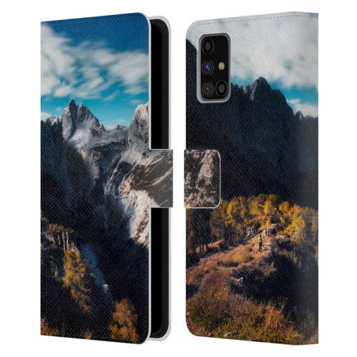 Patrik Lovrin Wanderlust In Awe Of The Mountains Leather Book Wallet Case Cover For Samsung Galaxy M31s (2020)