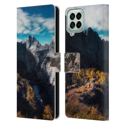 Patrik Lovrin Wanderlust In Awe Of The Mountains Leather Book Wallet Case Cover For Samsung Galaxy M53 (2022)