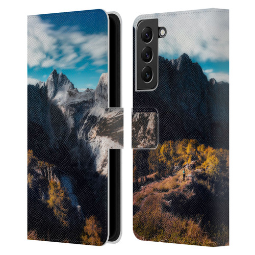 Patrik Lovrin Wanderlust In Awe Of The Mountains Leather Book Wallet Case Cover For Samsung Galaxy S22+ 5G