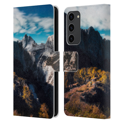 Patrik Lovrin Wanderlust In Awe Of The Mountains Leather Book Wallet Case Cover For Samsung Galaxy S23+ 5G