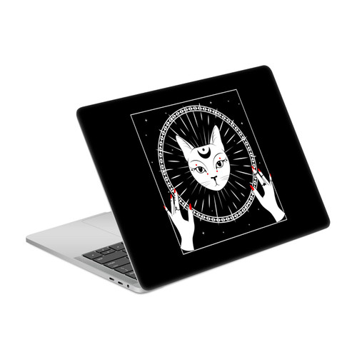 Haroulita Magick - Tarot - Mystical Cat And Moon Vinyl Sticker Skin Decal Cover for Apple MacBook Pro 13" A1989 / A2159