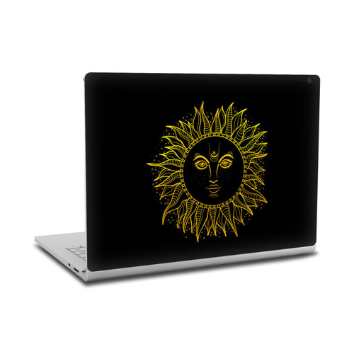 Haroulita Magick - Tarot - Mystical Sun Gold Vinyl Sticker Skin Decal Cover for Microsoft Surface Book 2