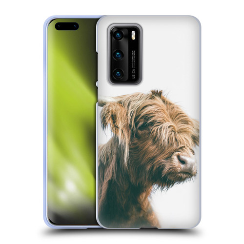 Patrik Lovrin Animal Portraits Majestic Highland Cow Soft Gel Case for Huawei P40 5G