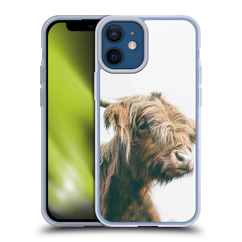 Patrik Lovrin Animal Portraits Majestic Highland Cow Soft Gel Case for Apple iPhone 12 Mini