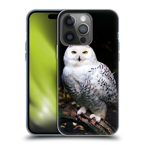 Patrik Lovrin Animal Portraits Majestic Winter Snowy Owl Soft Gel Case for Apple iPhone 14 Pro
