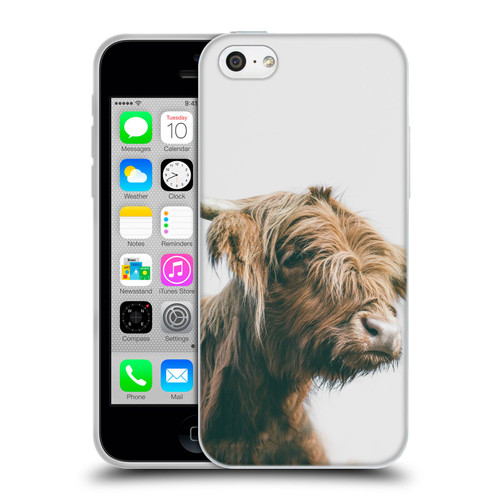 Patrik Lovrin Animal Portraits Majestic Highland Cow Soft Gel Case for Apple iPhone 5c