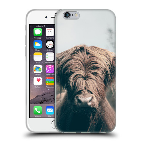 Patrik Lovrin Animal Portraits Highland Cow Soft Gel Case for Apple iPhone 6 / iPhone 6s