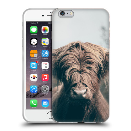 Patrik Lovrin Animal Portraits Highland Cow Soft Gel Case for Apple iPhone 6 Plus / iPhone 6s Plus