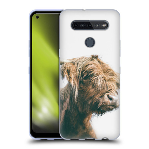 Patrik Lovrin Animal Portraits Majestic Highland Cow Soft Gel Case for LG K51S