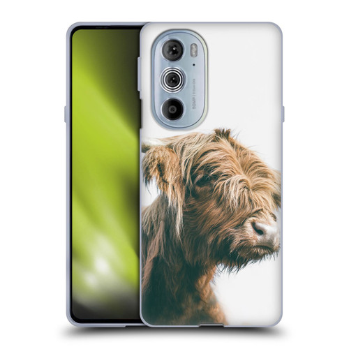 Patrik Lovrin Animal Portraits Majestic Highland Cow Soft Gel Case for Motorola Edge X30