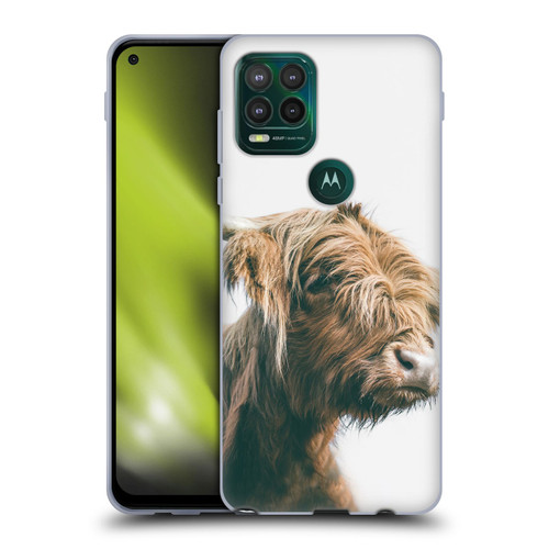 Patrik Lovrin Animal Portraits Majestic Highland Cow Soft Gel Case for Motorola Moto G Stylus 5G 2021