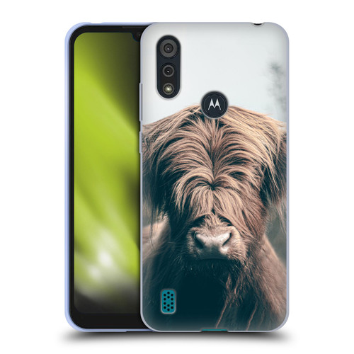 Patrik Lovrin Animal Portraits Highland Cow Soft Gel Case for Motorola Moto E6s (2020)