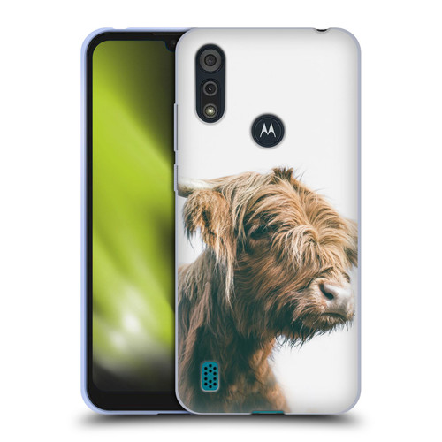 Patrik Lovrin Animal Portraits Majestic Highland Cow Soft Gel Case for Motorola Moto E6s (2020)