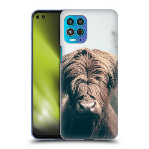 Patrik Lovrin Animal Portraits Highland Cow Soft Gel Case for Motorola Moto G100