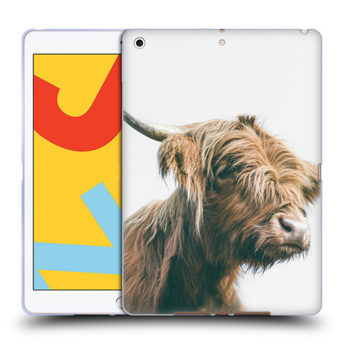 Patrik Lovrin Animal Portraits Majestic Highland Cow Soft Gel Case for Apple iPad 10.2 2019/2020/2021