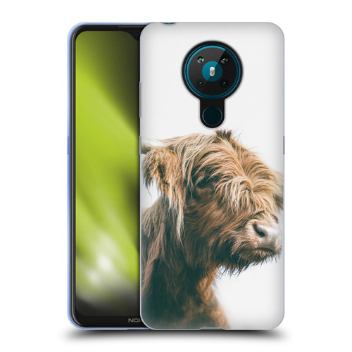 Patrik Lovrin Animal Portraits Majestic Highland Cow Soft Gel Case for Nokia 5.3