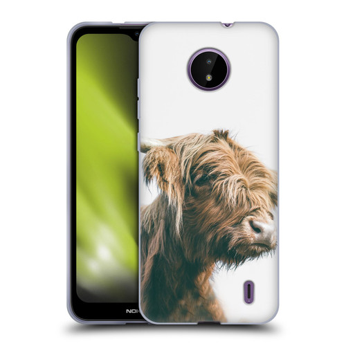 Patrik Lovrin Animal Portraits Majestic Highland Cow Soft Gel Case for Nokia C10 / C20