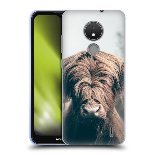 Patrik Lovrin Animal Portraits Highland Cow Soft Gel Case for Nokia C21