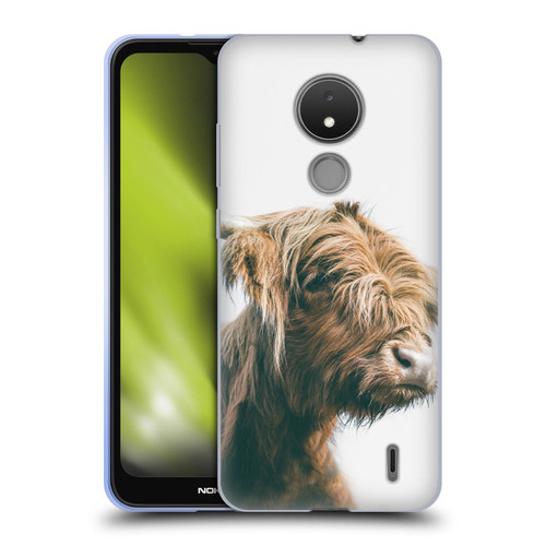 Patrik Lovrin Animal Portraits Majestic Highland Cow Soft Gel Case for Nokia C21
