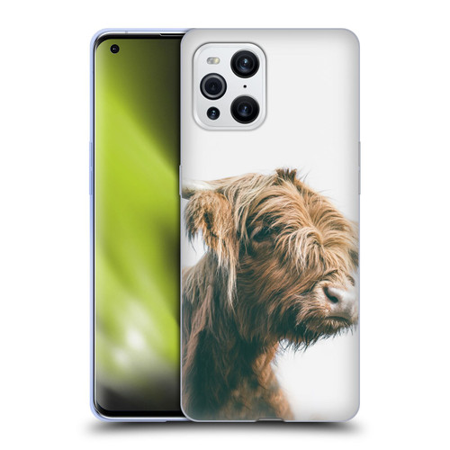 Patrik Lovrin Animal Portraits Majestic Highland Cow Soft Gel Case for OPPO Find X3 / Pro