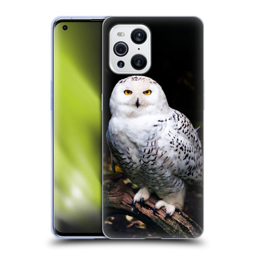 Patrik Lovrin Animal Portraits Majestic Winter Snowy Owl Soft Gel Case for OPPO Find X3 / Pro