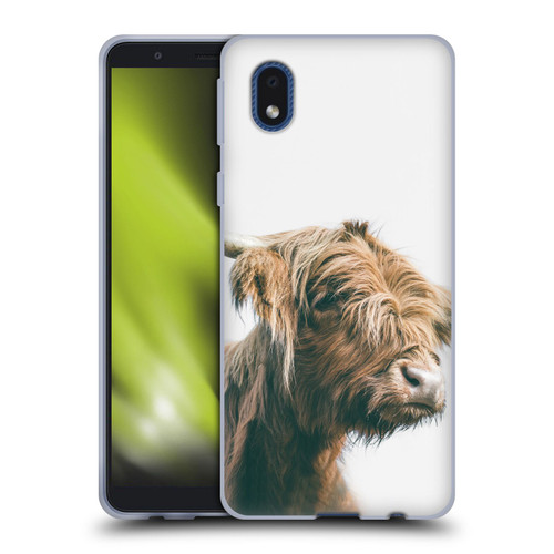 Patrik Lovrin Animal Portraits Majestic Highland Cow Soft Gel Case for Samsung Galaxy A01 Core (2020)