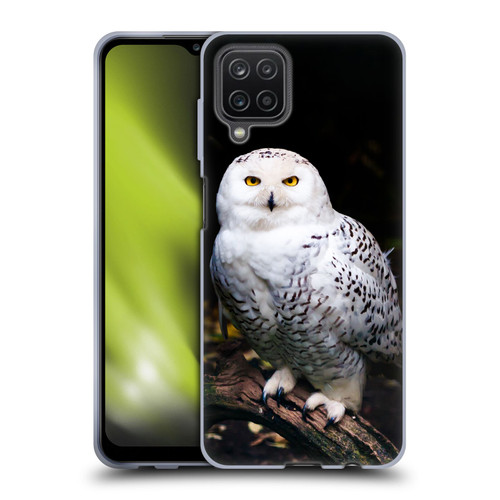 Patrik Lovrin Animal Portraits Majestic Winter Snowy Owl Soft Gel Case for Samsung Galaxy A12 (2020)