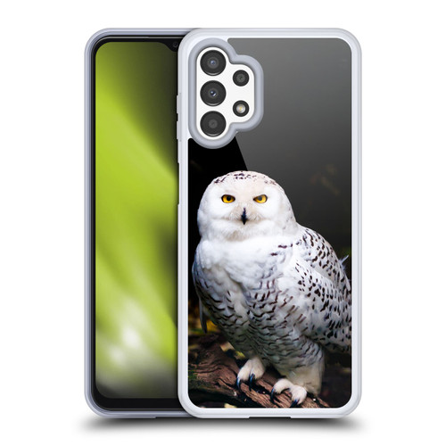 Patrik Lovrin Animal Portraits Majestic Winter Snowy Owl Soft Gel Case for Samsung Galaxy A13 (2022)