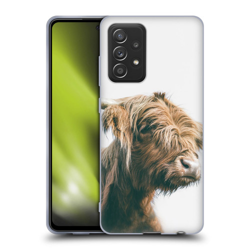 Patrik Lovrin Animal Portraits Majestic Highland Cow Soft Gel Case for Samsung Galaxy A52 / A52s / 5G (2021)