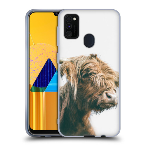 Patrik Lovrin Animal Portraits Majestic Highland Cow Soft Gel Case for Samsung Galaxy M30s (2019)/M21 (2020)