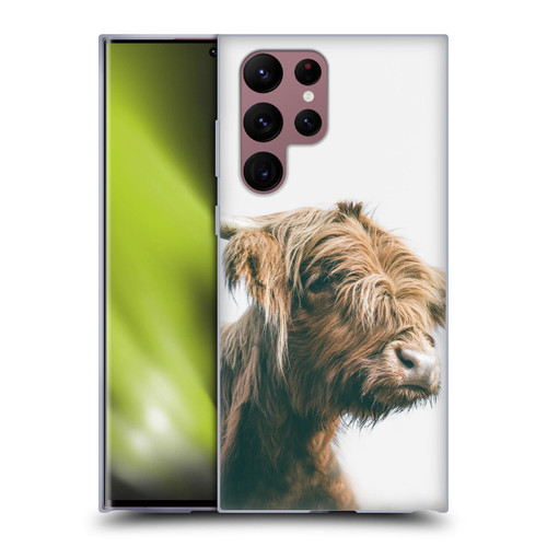 Patrik Lovrin Animal Portraits Majestic Highland Cow Soft Gel Case for Samsung Galaxy S22 Ultra 5G