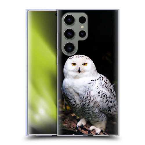 Patrik Lovrin Animal Portraits Majestic Winter Snowy Owl Soft Gel Case for Samsung Galaxy S23 Ultra 5G